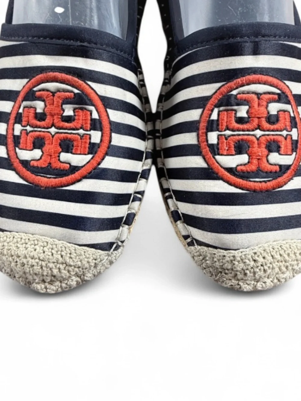 Tory Burch Water Espadrille collab with Sea Star Beachwear, Navy/New Ivory. - Picture 8 of 8
